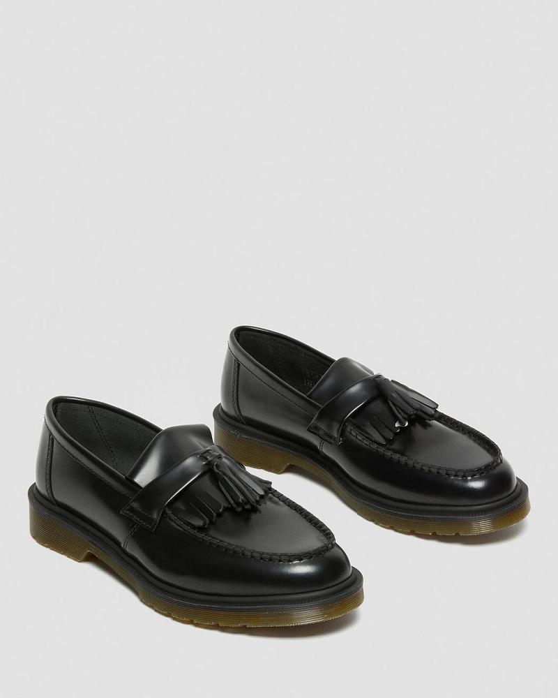 Dr Martens Adrian Smooth Leren Tassle Loafers Oxford Schoenen Heren Zwart | NL 201ZUT